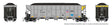 AutoFlood III Rapid Discharge Coal Hopper w/Load - Ready to Run -- Union Pacific (silver, yellow, black, Building America Logo)