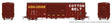 Pacific Car & Foundry B-70-69 Boxcar 6-Pack - Ready to Run -- Cotton Belt SSW #5 (Boxcar Red, white, yellow)