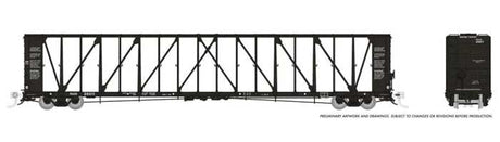 NSC 73' Centerbeam Flatcar - Ready to Run -- Mississippi Delta MSDR (black)