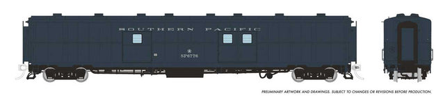 PC&F Econo Baggage Car - Ready to Run -- Southern Pacific #6776 (Late Doors, gray, Baggage/Messenger)