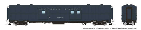 PC&F Econo Baggage Car - Ready to Run -- Southern Pacific #6719 (Late Doors, gray, Baggage/Express)