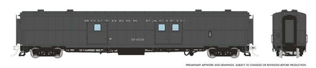 PC&F Econo Baggage Car - Ready to Run -- Southern Pacific #6729 (Lease Scheme, gray)