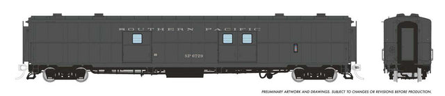 PC&F Econo Baggage Car - Ready to Run -- Southern Pacific #6729 (Lease Scheme, gray)