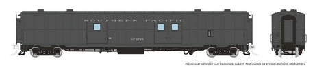 PC&F Econo Baggage Car - Ready to Run -- Southern Pacific #6750 (Lease Scheme, gray)