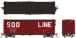 1937 AAR 40' Boxcar w/Square Corner 6-Pack - Ready to Run -- Soo Line Set #1 (Boxcar Red, black, Large Squared Roadname)