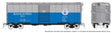1937 AAR 40' Boxcar w/Square Corner - Ready to Run -- Lancaster & Chester (blue, gray)