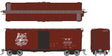 1937 AAR 40' Boxcar w/Round Corner 6-Pack - Ready to Run -- New Haven Set #1 (Boxcar Red, black, Script Logo)