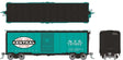 1937 AAR 40' Boxcar w/Round Corner - Ready to Run -- New York Central (Jade Green, black, white, Large Logo)