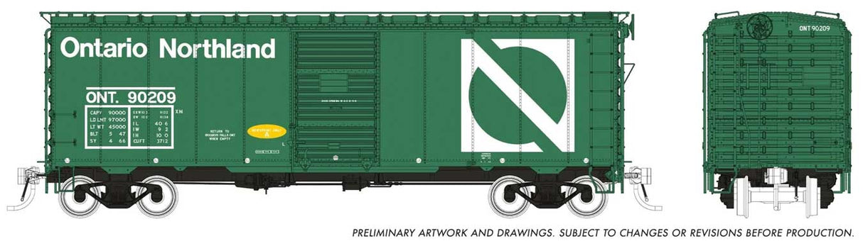 1937 AAR 40' Boxcar CN Version 6-Pack - Ready to Run -- Canadian National Set #1 (Boxcar Red, white Leaf Logo)