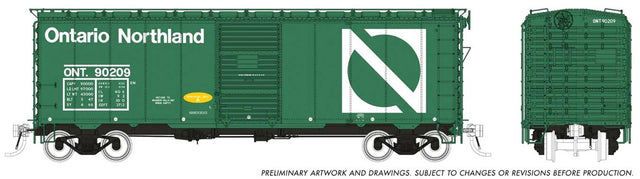1937 AAR 40' Boxcar CN Version 6-Pack - Ready to Run -- Canadian National Set #1 (Boxcar Red, white Leaf Logo)