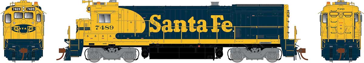 GE B36-7 - LokSound and DCC -- Santa Fe 7499 (Warbonnet, blue, yellow)