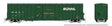 Trenton Works 6637 Cubic Foot Combination-Door Boxcar - Ready to Run -- BC Rail Random from Set #1 (As-Delivered, green)
