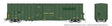 Trenton Works 6637 Cubic Foot Combination-Door Boxcar - Ready to Run -- Railroad Of Lies ROLX #4212 (green, yellow conspicuity marks)