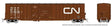 Trenton Works 6348 Boxcar - 6-Pack - Ready to Run -- Canadian National (Set #1, As-Delivered; Boxcar Red, White Noodle Logo)