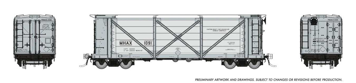 ACF Helium Gas Tank Car 6-Pack - Ready to Run -- ATMX Set #2 (gray, silver)