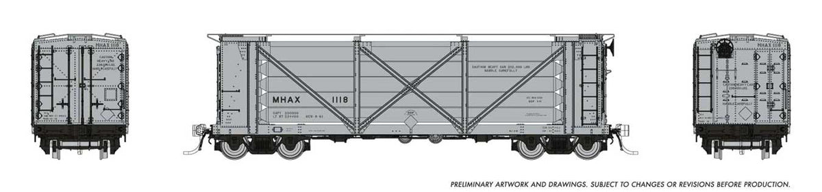 ACF Helium Gas Tank Car - Ready to Run -- Random from MHAX Set #1 (gray, silver)