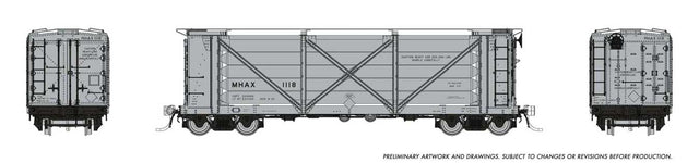 ACF Helium Gas Tank Car 6-Pack - Ready to Run -- MHAX Set #2 (gray, silver)