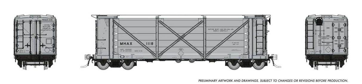 ACF Helium Gas Tank Car 6-Pack - Ready to Run -- MHAX Set #3 (all silver)