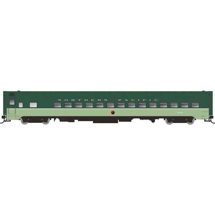 Northern Pacific pullman Plan 7509 Day-Nite Coach - Ready to Run -- Northern Pacific #597 (Loewy Scheme, 2-Tone Green, white)