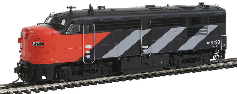 MLW FPA4 w/Sound & DCC -- VIA/CN #6793 (1961 CN Scheme, black, white, red, No Nose Logo)