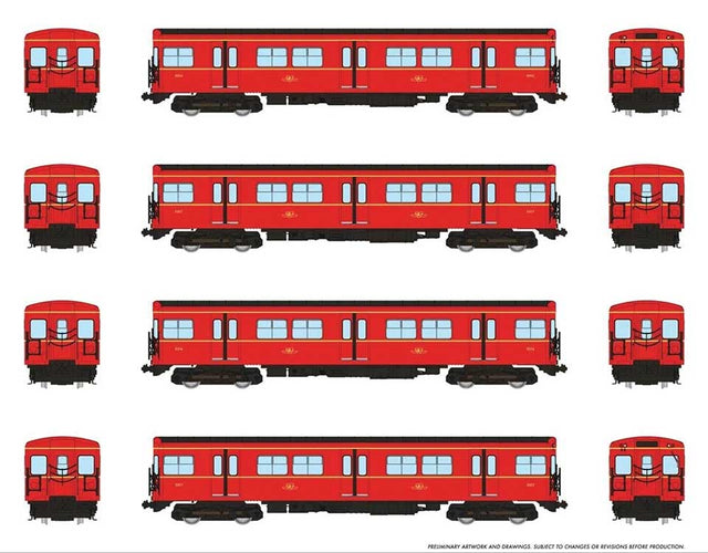 Toronto G-Class Subway A-B-B-A Set - Standard DC -- Toronto Transit Commission #5016, 5217, 5216, 5017