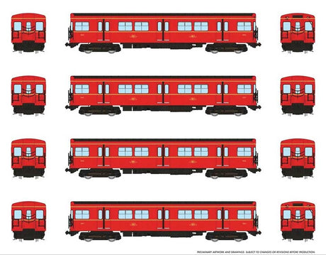Toronto G-Class Subway A-B-B-A Set - Sound and DCC -- Toronto Transit Commission #5016, 5217, 5216, 5017