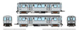 Budd 2600 Series L 2-Car Pair - Unpowered -- Chicago Transit Authority CTA #3113, 3114 (stainless, Speedlines Logo)