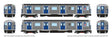 Budd R32 Brightliner  Subway 2-Car Set - Standard DC -- New York City Transit Authority NYCTA (stainless, TA Logo, TT West End Local