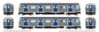 Budd R32 Brightliner  Subway 2-Car Set - Standard DC -- New York City Transit Authority NYCTA (stainless, TA Logo, D 6th Ave)