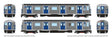 Budd R32 Brightliner  Subway 2-Car Set - Unpowered -- New York City Transit Authority NYCTA (stainless, M Logo, B Ave of Americas