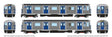 Budd R32 Brightliner  Subway 2-Car Set - Unpowered -- New York City Transit Authority NYCTA (stainless, M Logo, N Broadway Local)