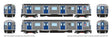 Budd R32 Brightliner  Subway 2-Car Set - Sound and DCC -- New York City Transit Authority NYCTA (stainless, TA Logo, Q Broadway Exp)