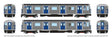 Budd R32 Brightliner  Subway 2-Car Set - Sound and DCC -- New York City Transit Authority NYCTA (stainless, M Logo, G Queens Bl/Crosst
