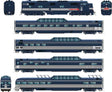 EMD Train of Tomorrow Train Only Set - Sound and DCC -- EMD Demonstrator Scheme, E7A, 4 Cars (blue, silver)