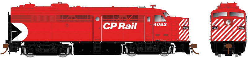 Alco-MLW FPA-2 Phase II - LokSound and DCC -- Canadian Pacific 4096 (Action Red, black, white, Multimark Logo)