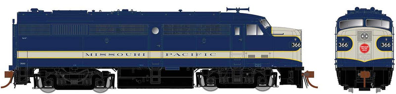 Alco-MLW FPA-2 Phase II - LokSound and DCC -- Missouri Pacific 392 (As-Delivered, blue, gray)
