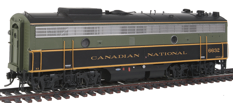 GMD F9B Class GPB-17e w/48" Fans - Unpowered -- Canadian National #6632 (1954 Scheme, green, yellow)