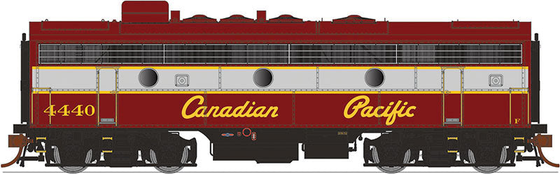 GMD F9B - Standard DC -- Canadian Pacific 1900 (maroon, gray, Script Lettering)