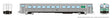 Hawker Siddeley Commuter Cab Coach - Ready to Run -- GO Transit #105 (stainless, green, white)