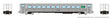 Hawker Siddeley Commuter Coach - Ready to Run -- GO Transit #9942 (Early, stainless, green)