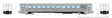 Hawker Siddeley Commuter Coach - Ready to Run -- AMT Montreal #1047 (stainless, blue, black)