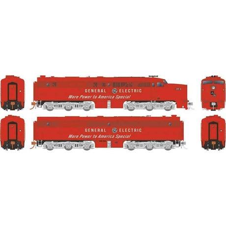 Alco PA2 - PB2 Set - Standard DC -- Alco Demonstrator #8375 (red)