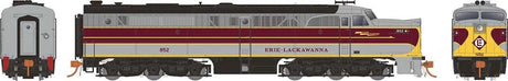 Alco PA1 - Standard DC -- Erie Lackawanna #852 (gray, maroon, yellow)