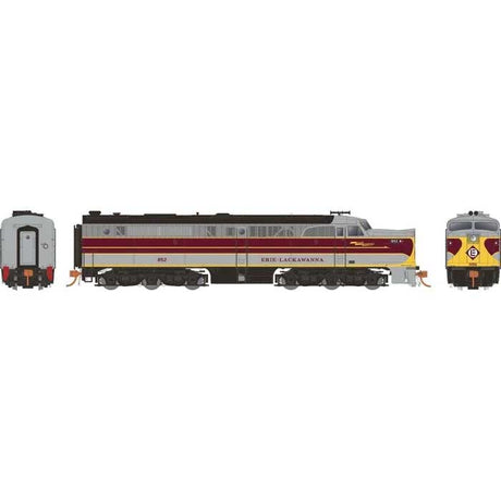 Alco PA1 - Standard DC -- Erie Lackawanna #854 (gray, maroon, yellow)