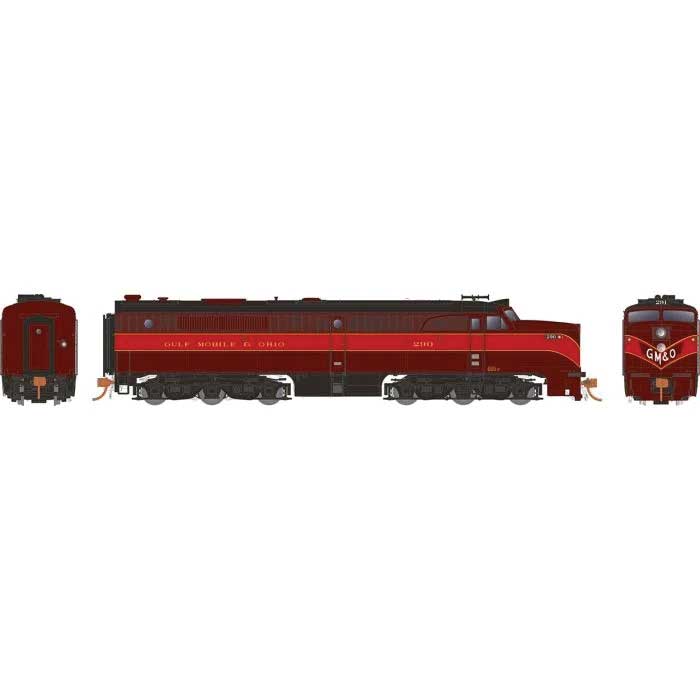 Alco PA1 - Standard DC -- Gulf, Mobile & Ohio #290 (red, maroon)