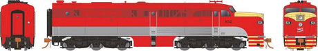 Alco PA1 - Sound and DCC -- Missouri-Kansas-Texas #152 (Shadowlined, red, gray, yellow)