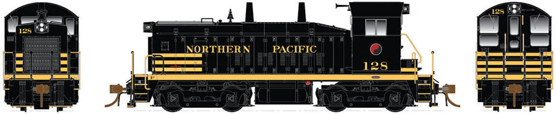 EMD-GMD SW1200 - Standard DC -- Northern Pacific 130 (black, yellow)