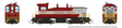 EMD SW9 - Standard DC -- Canadian Pacific #7400 (maroon, gray, yellow, Block Lettering)