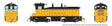 EMD SW9 - Standard DC -- Painted, Unlettered (yellow, black)