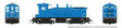 EMD SW9 - Standard DC -- Painted, Unlettered (blue, black)